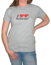 I Heart Heart My Twins Mom T-Shirt