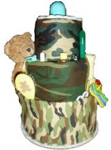 Camo Diaper Cake