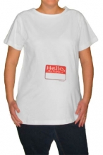 Name Tag Maternity T-Shirt